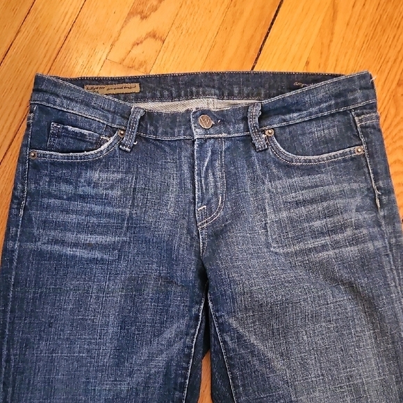 Citizens Of Humanity Denim - Citizens Of Humamity Low Waist Boot Cut, Sz 28 Blue Distressed Denim Jeans